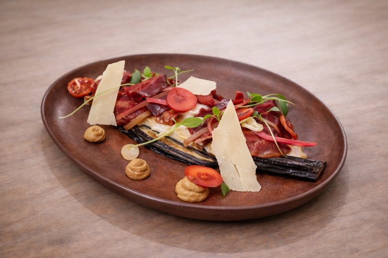 Millefeuille d’Aubergine et Picanha