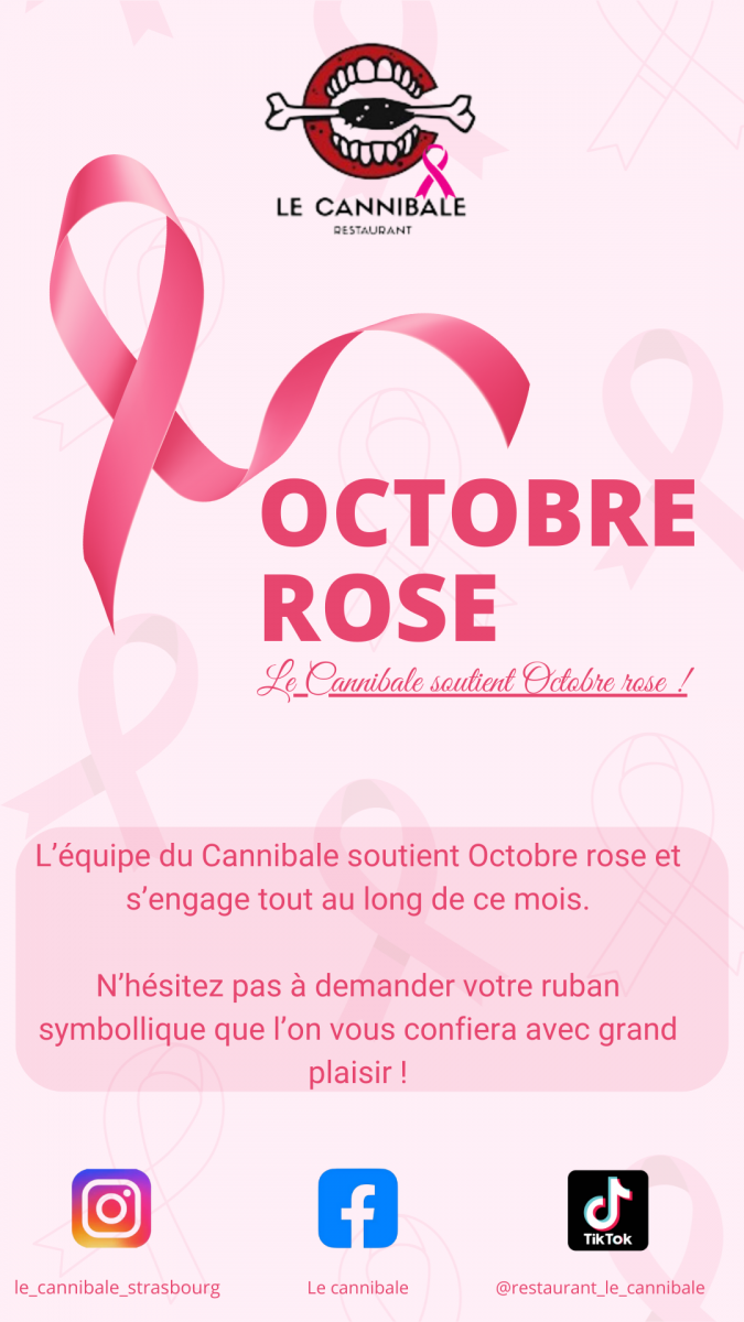 Le Cannibale s'engage pour Octobre rose !